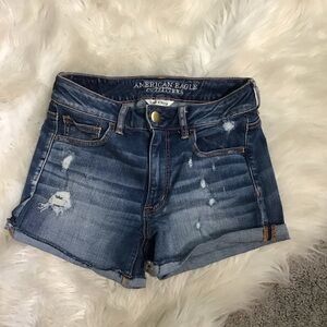 American eagle hi rise shorties